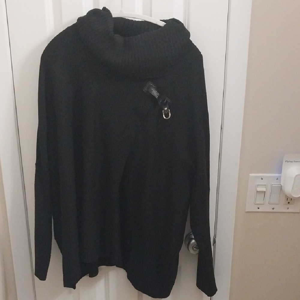 Calvin Klein Black Cowl Neck Sweater